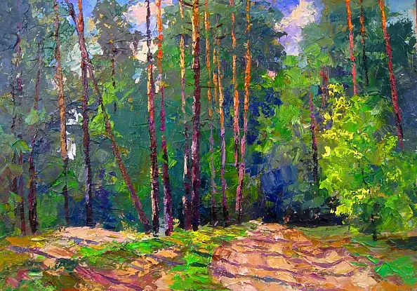 Borys Sierdiuk - road in a forest