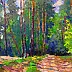 Borys Sierdiuk - route dans une forêt