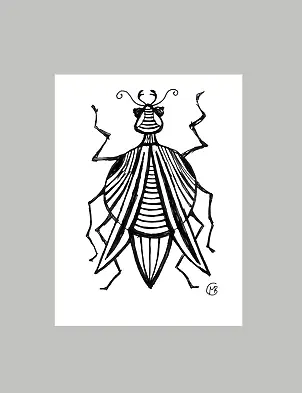 Mieczysław Burda, worm04 mb 26, Inchiostro - carta, 10 x 13