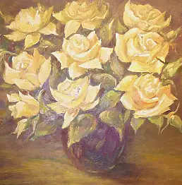 Maciej, Bogusław Kaczmarczyk, Rosen, Ölbild - Leinwand, 60 x 40