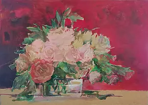 Dorota Chwałek - roses on red