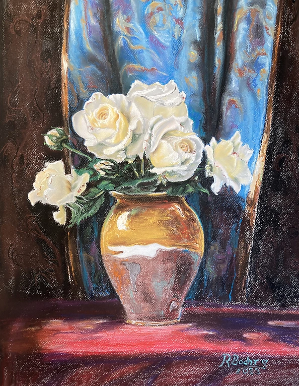 Rafał Bochra - roses in an old jug_1_KLuczkowice