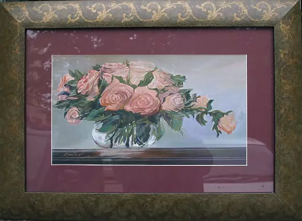 Dorota Chwałek - róże w wazonie