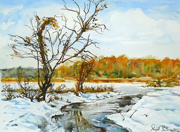 Rafał Bochra - river in winter