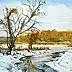 Rafał Bochra - Fluss im Winter