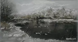 Zbigniew Bień - river in the winter