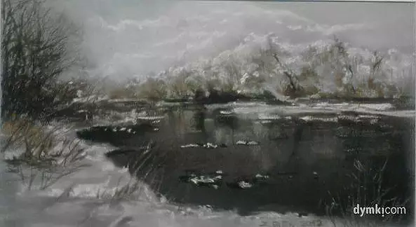 Zbigniew Bień - river in the winter