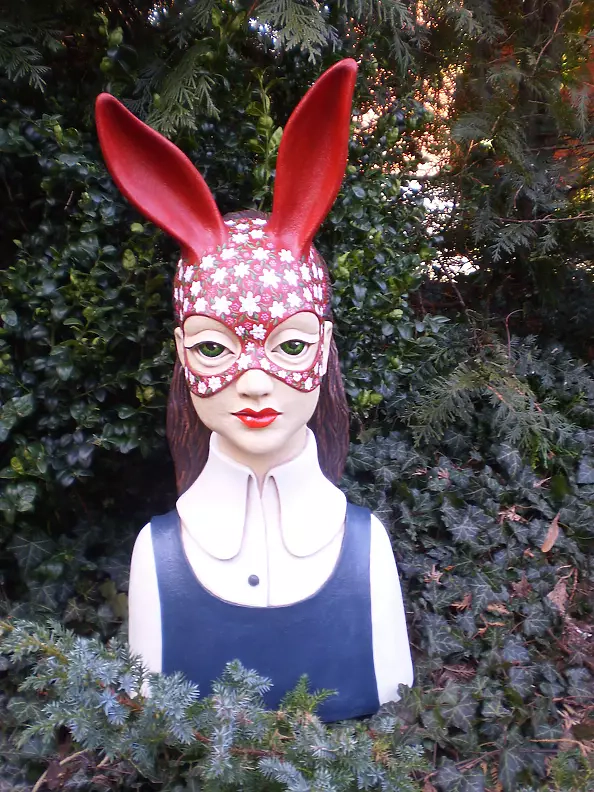 Dominika Rumińska - rzeźba Królicza kryjówka