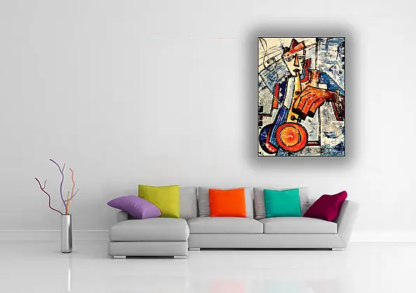 Marek Lutek, sAkSon 11624, Peinture acrylique - panneau, 46 x 66