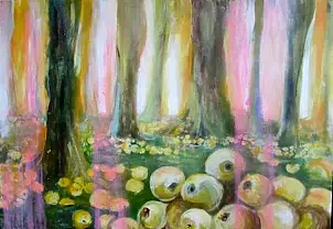 Adriana Laube - orchard at dawn