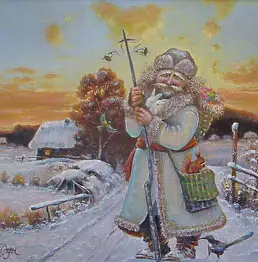 . Svirgun, святой Николай, Масляная картина - холст, 50 x 40