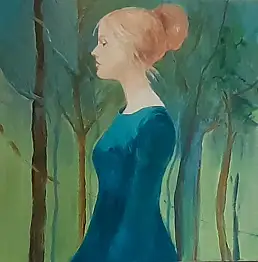 Joanna Małoszczyk, sen, Obraz olejny - płótno, 40 x 40