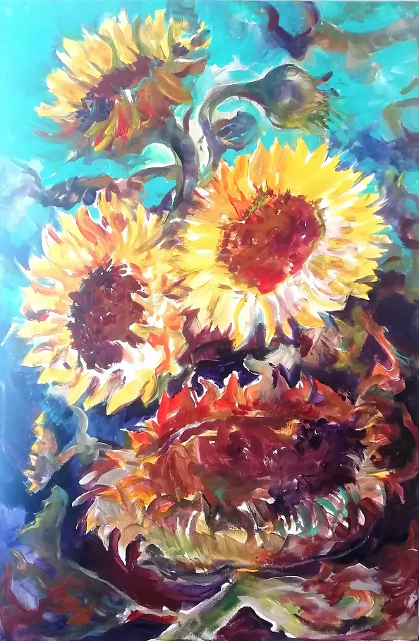 Dorota Chwałek - large sunflowers