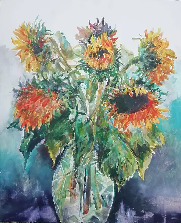 Dorota Chwałek - medium sunflowers