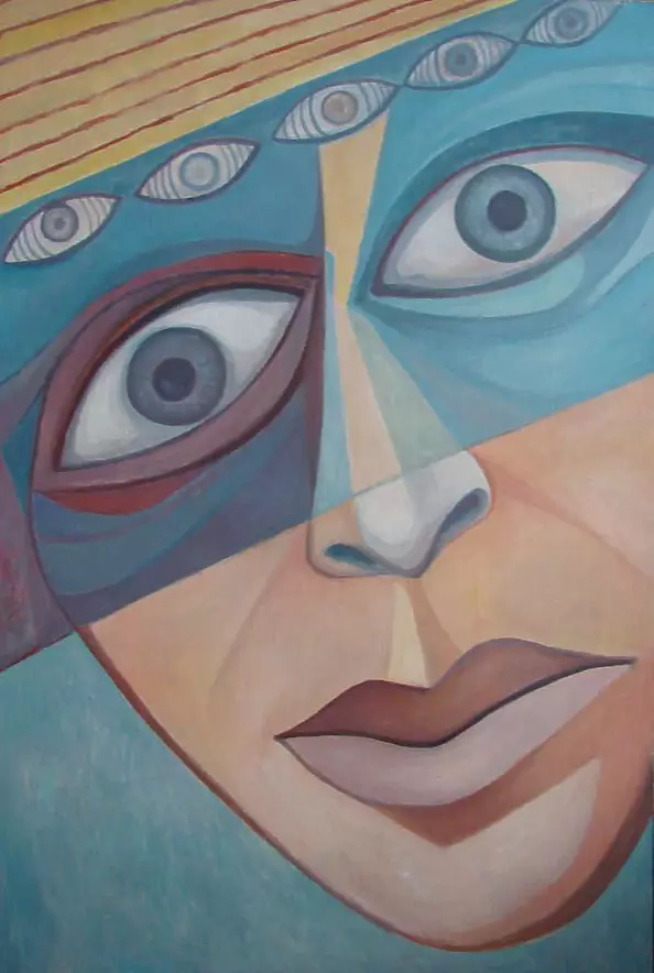 Mieczysław Burda - look 18 blue