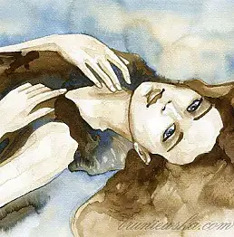 Katarzyna Bruniewska Gierczak, guardare, Acquerelli - carta, 40 x 30