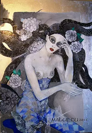 Maggie Piu - silver camelia