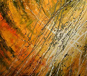 Elżbieta Szlachta - spruce trees in the rain