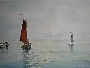 Ryszard Piskorski - "świt na morzu"