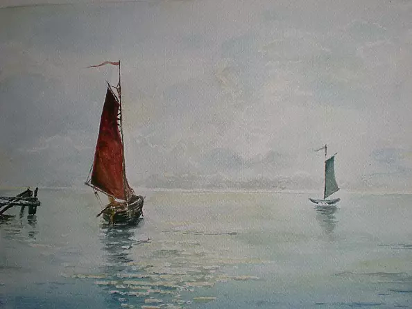 Ryszard Piskorski - "świt na morzu"