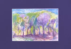 Anna Skowronek - Dawn, the picture hand painted