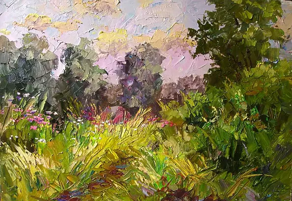 Borys Sierdiuk - the path in the grass