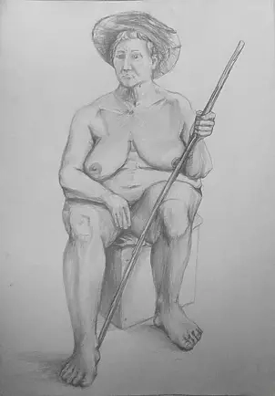 Marcin Błąkała - the peasant woman