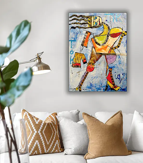 Marek Lutek, tiK 11606, Acrylic painting - canvas, 55 x 75