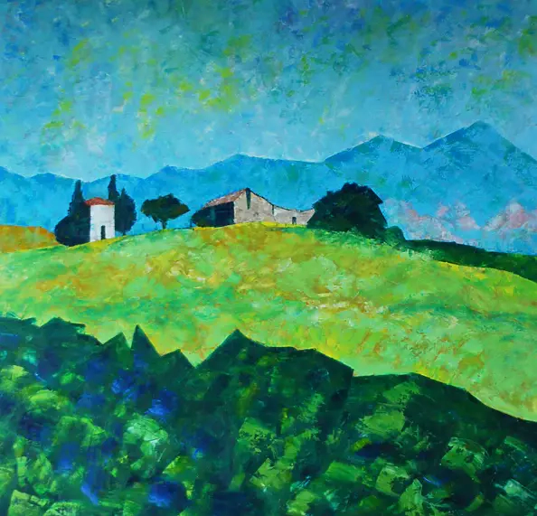 Bożena Siewierska - toskański pejzaż.