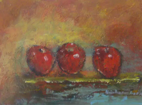 Barbara Przyborowska - three red apples