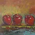 Barbara Przyborowska - три красные яблоки