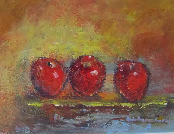 Barbara Przyborowska - three red apples