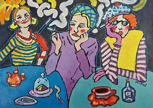 Marlena Kuc - trois divas qui bavardent