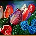 Mirosław Sobiech - tulips and hydrangea