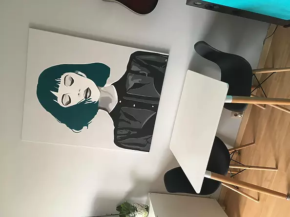 Adrian Wojciechowski - turquoise hair