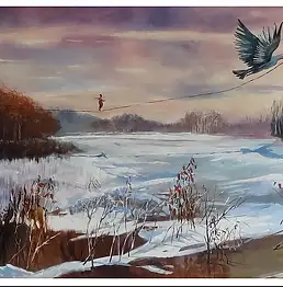 Renata Kulig Radziszewska, в тени орла, Масляная картина - холст, 110 x 65