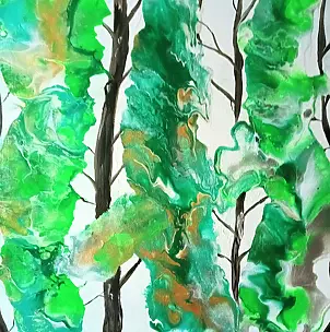 Ewa Mościszko - dans un bosquet forestier