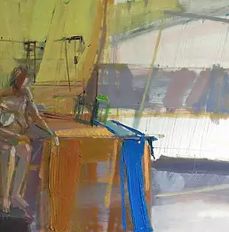 Joanna Kosińska, Вместо, Масляная картина - холст, 90 x 70