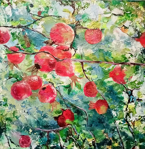 Ewa Mościszko - in the garden