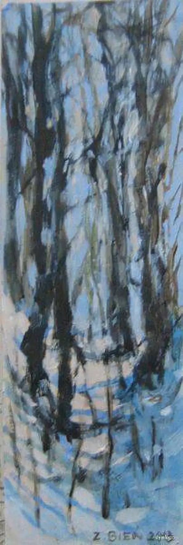 Zbigniew Bień - wąwóz zimą 1