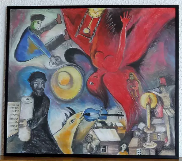 Ryszard Kostempski - wg. M.Chagalla "Upadły anioł"