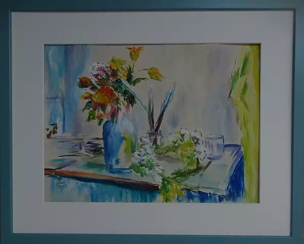 Maria Sularz - wg St. Wyspiańskiego "Martwa natura z kwiatem korony cesarskiej"