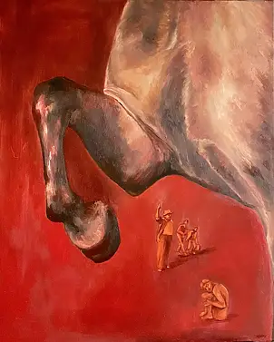 Mariola Muras Prax, wild horses, Obraz olejny - płótno, 65 x 81