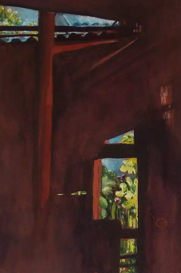 Marek Sabat - Wnętrze stodoły