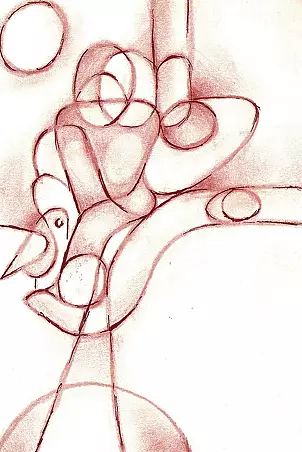 Padovani Nicolas - woman and bird