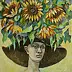 Natalia Stefanova - femme dans un chapeau de fleurs
