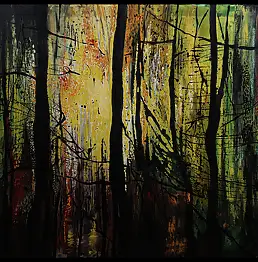 Karina Korduła Bloch, из серии "В поисках света - Леса и леса", Масляная картина - холст, 70 x 100