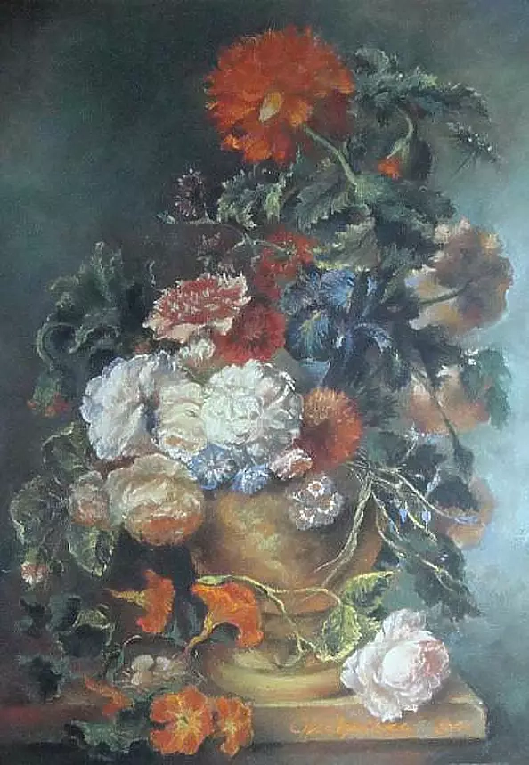 Grażyna Kulpińska - zabawa z kwiatkami 2