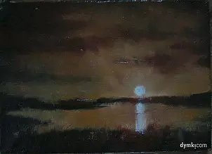 Zbigniew Bień - sunset over the lake