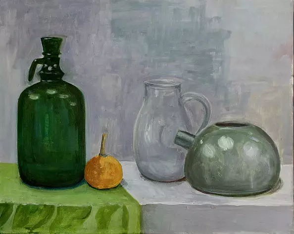 Danuta Kawecka - zielono-szary